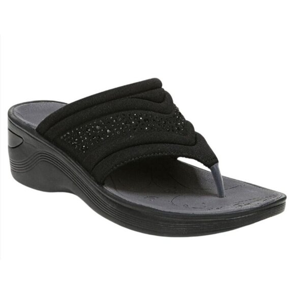 BZEES / Dazzle Me / Cloud Technology / Black / Platform Sandals / With Comfort - Picture 1 of 9